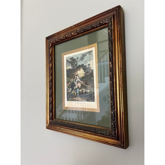 Jean Jacques François Le Barbier French Le Declin Du Jour Engraving Framed Print - Picture 2 of 8